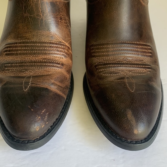 Ariat Women’s Heritage Western R-Toe Boots Sassy Brown 6 - Picture 4 of 11